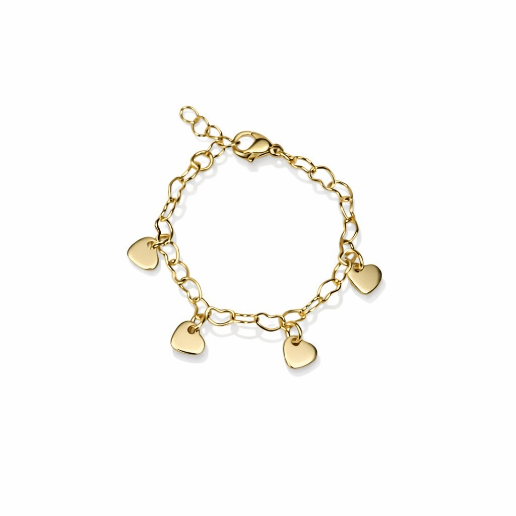 Small Heart Charm Bracelet