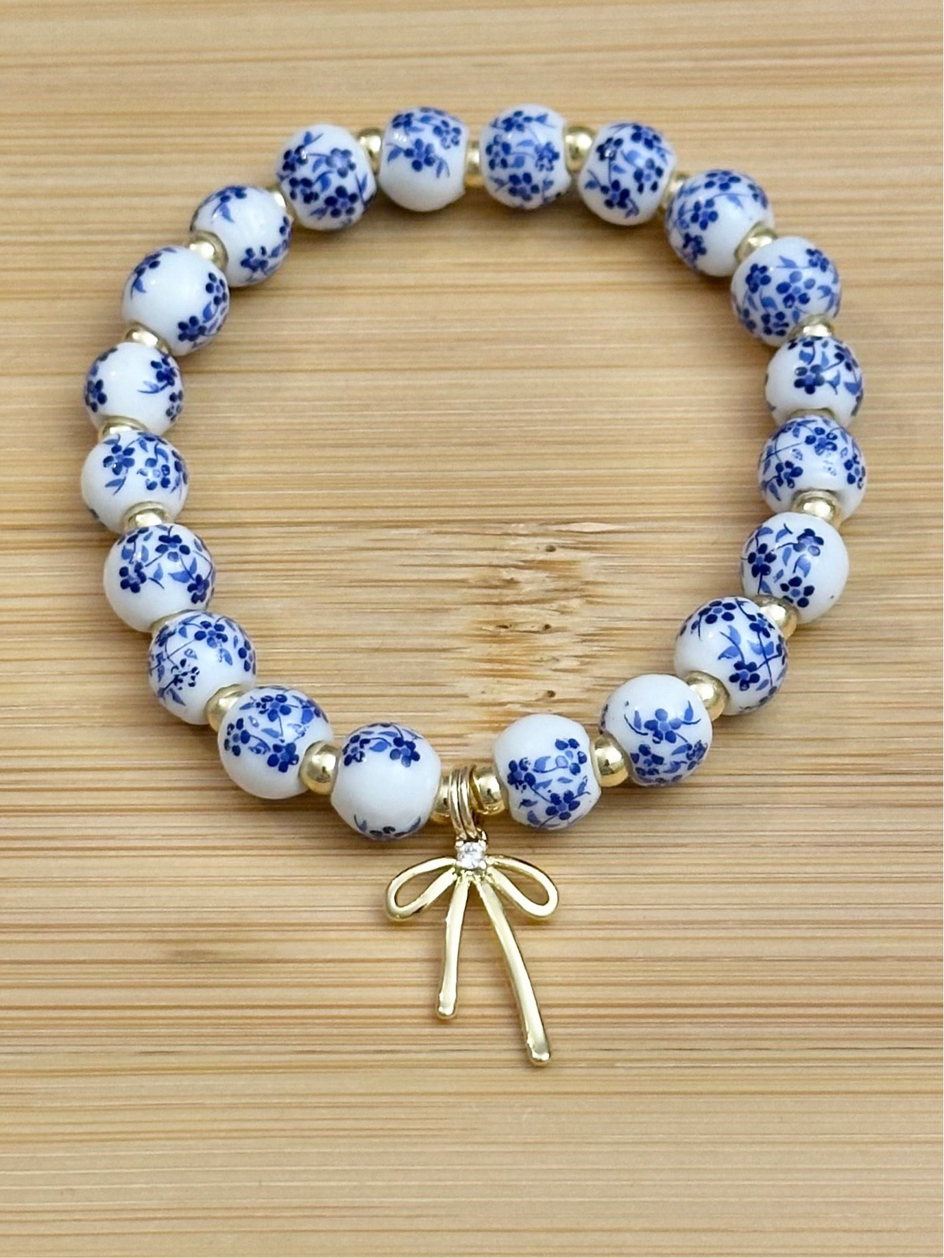 Bow and Bead Bracelet