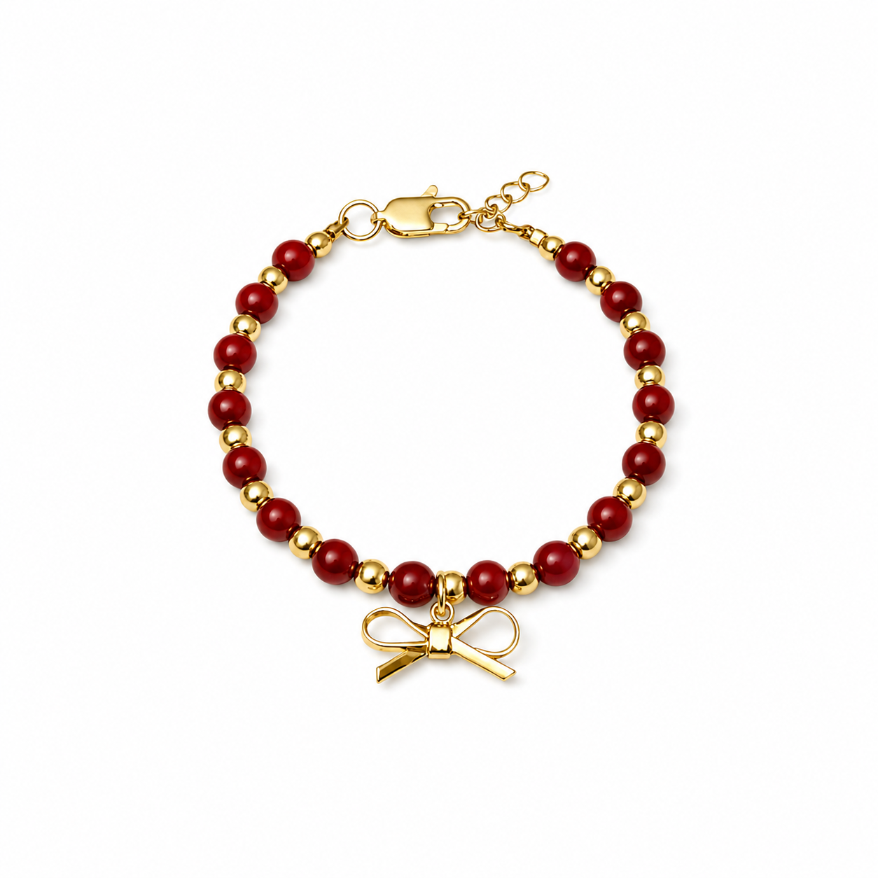 Dainty Bow Charm Bracelet