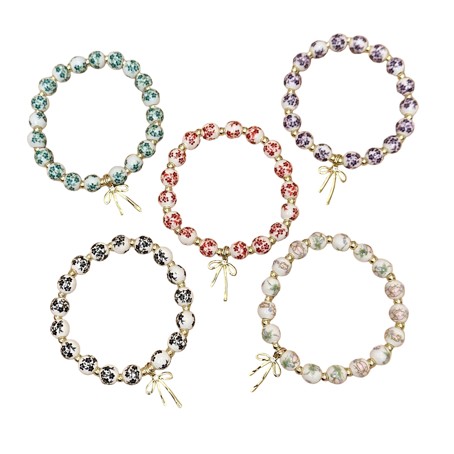 Bow and Bead Bracelet