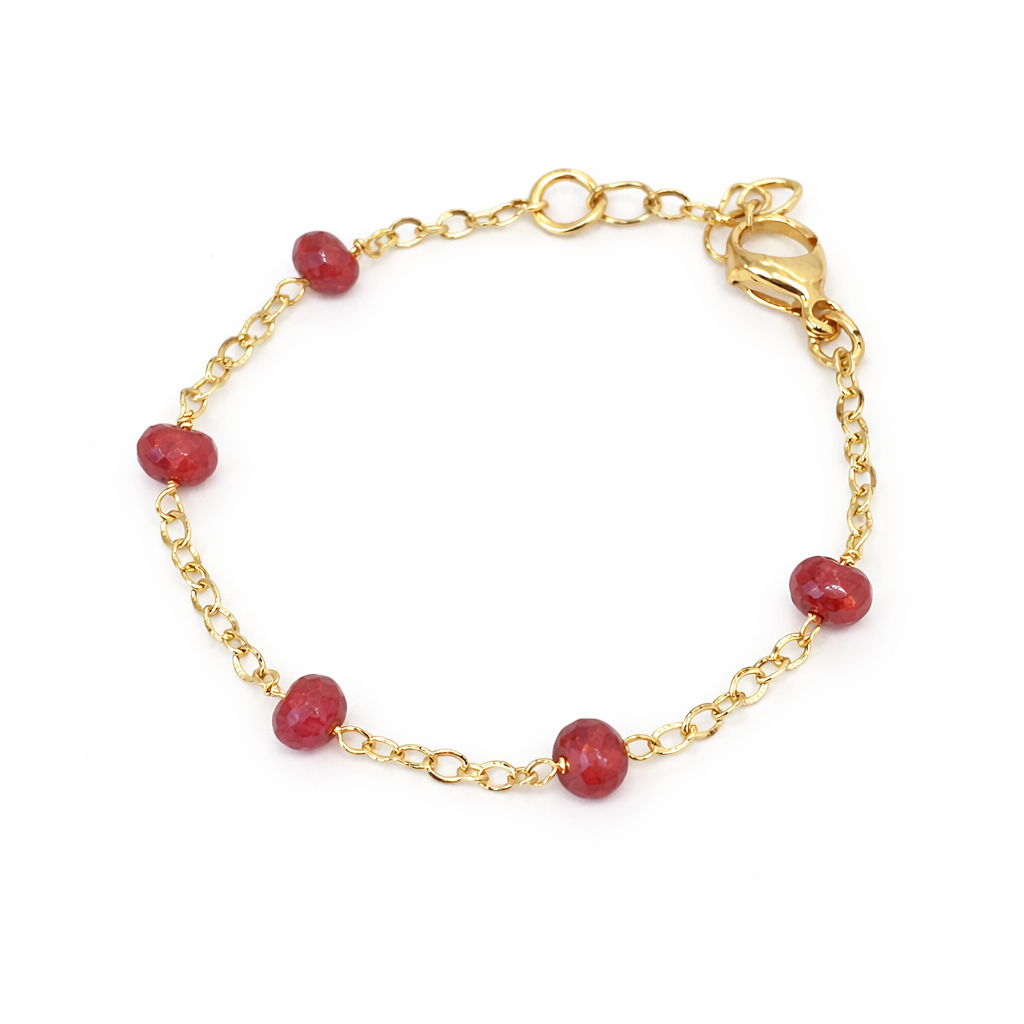 Chain and Bead Bracelet