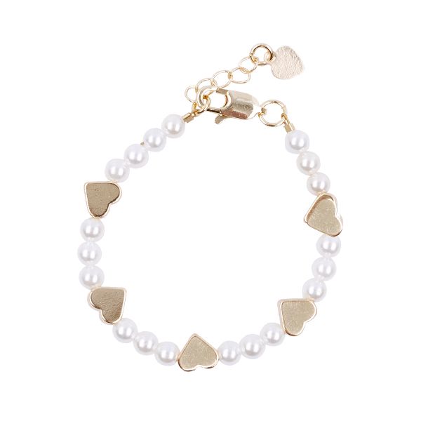 Pearl and Heart Bracelet