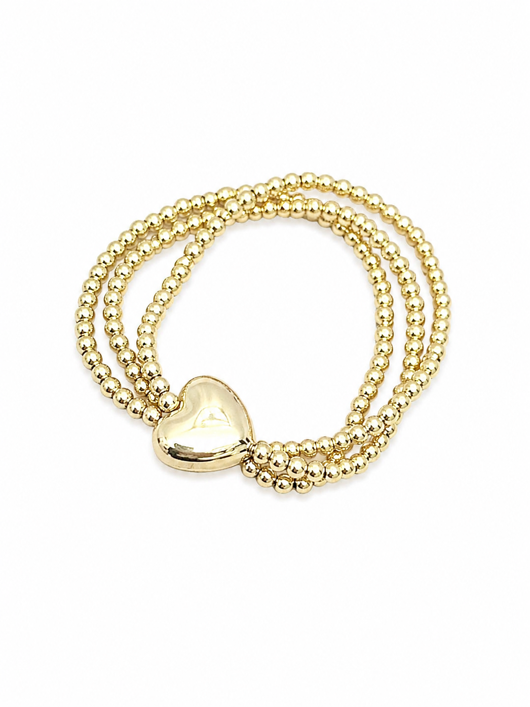 Bubble Heart Bracelet Stack