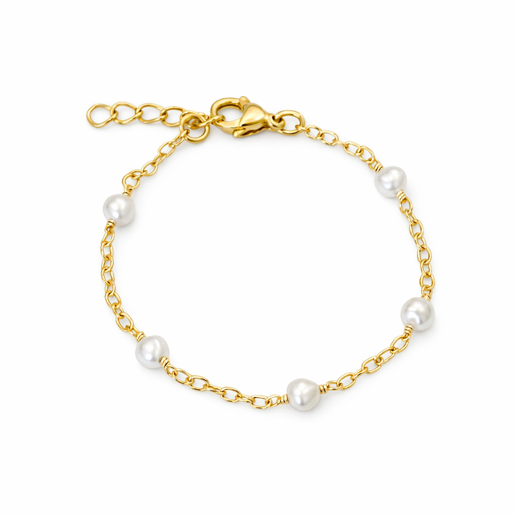 Chain and Bead Bracelet