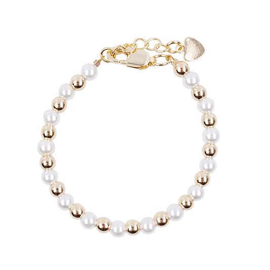 2 Toned Pearl Bracelet