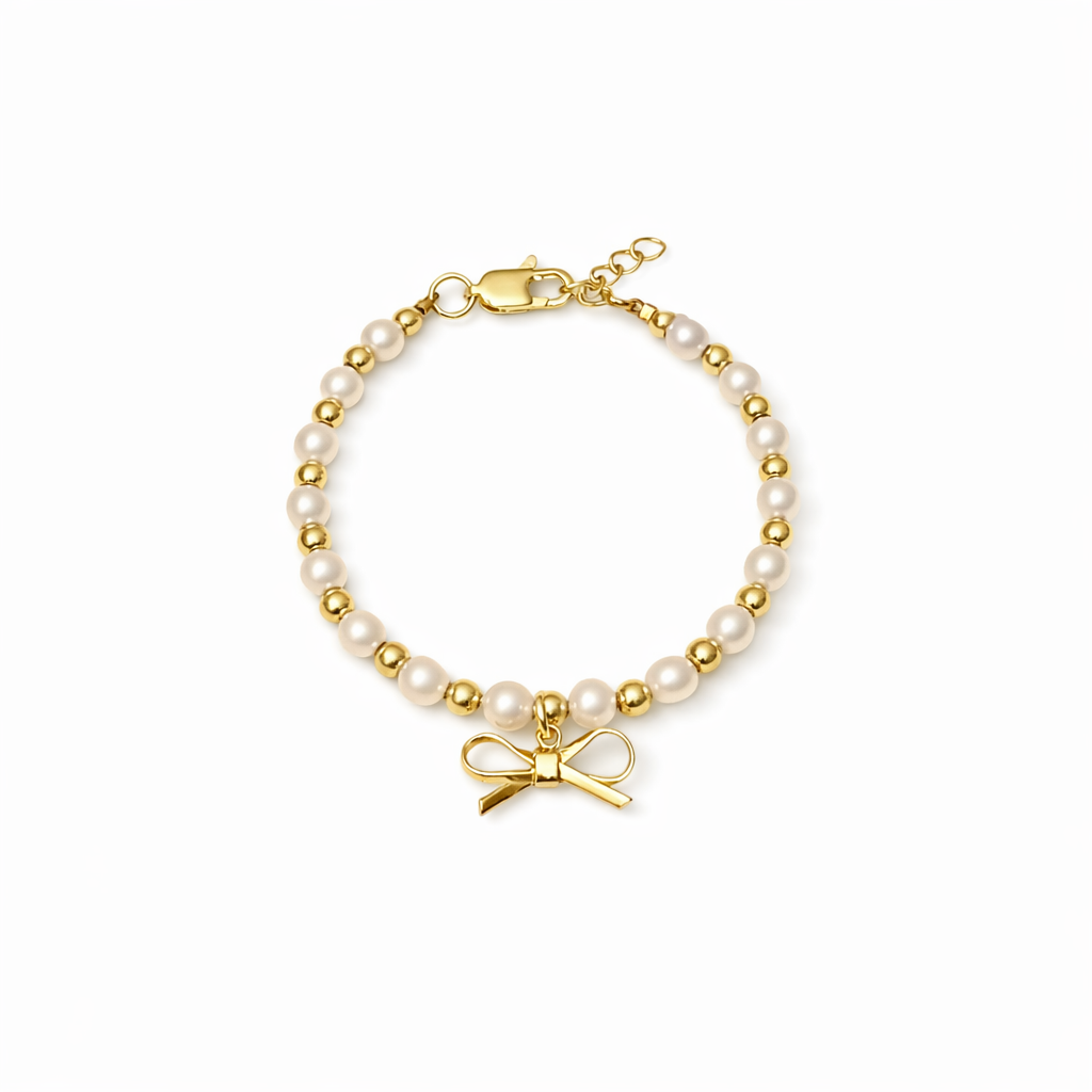 Dainty Bow Charm Bracelet