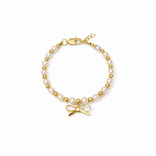 Dainty Bow Charm Bracelet