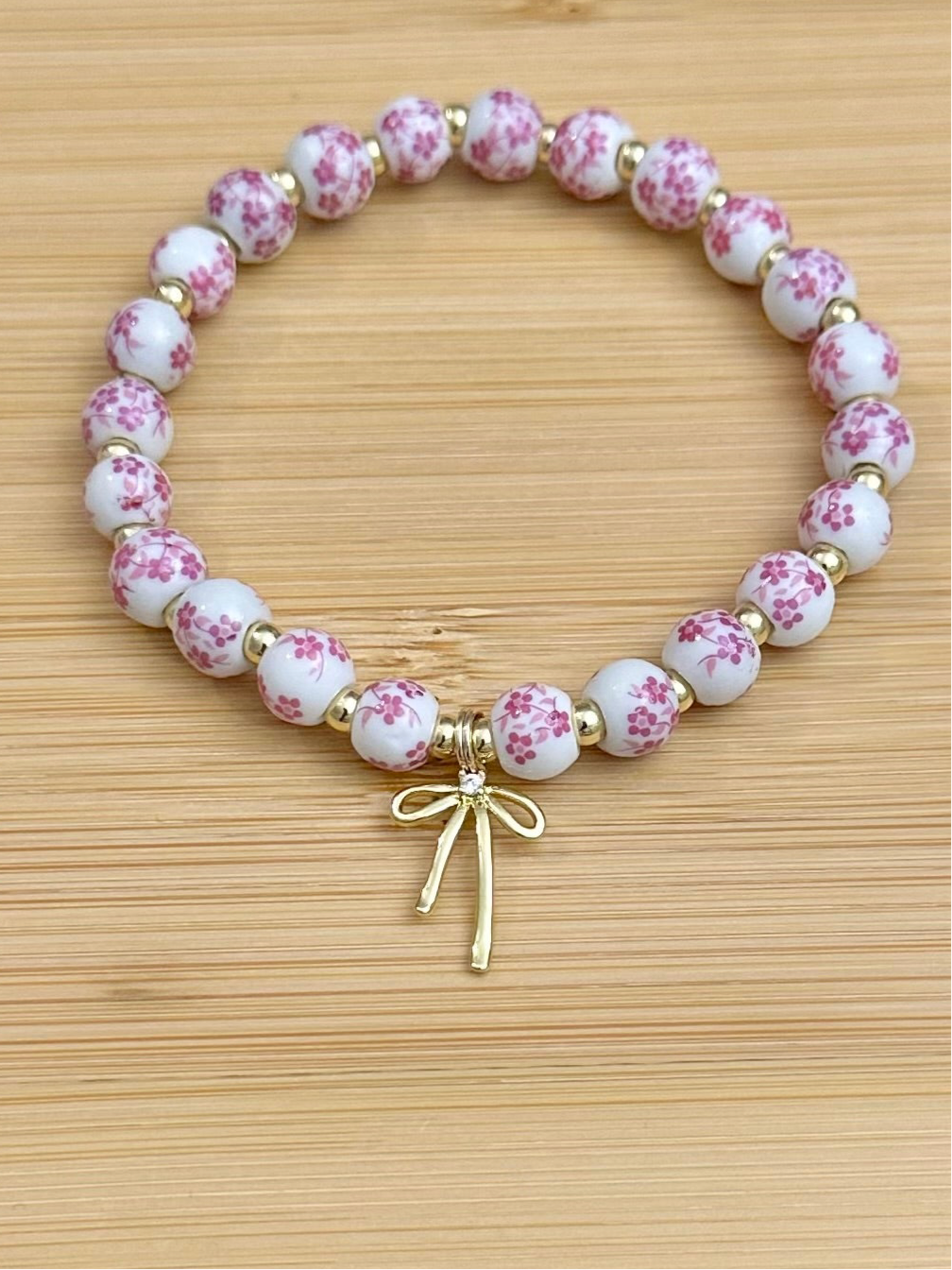 Bow and Bead Bracelet