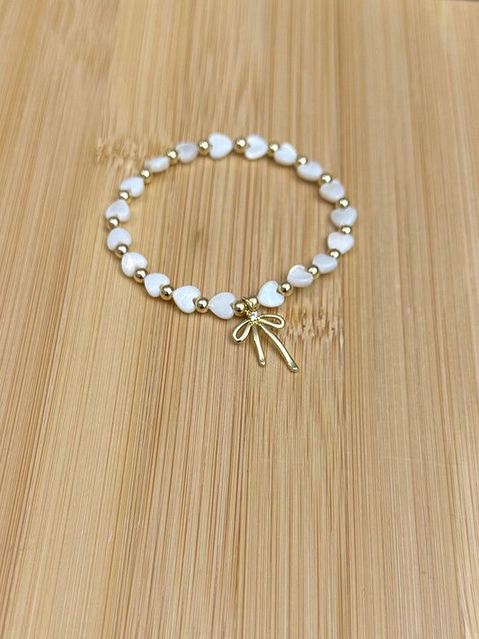 Bow and Pearl Bracelet