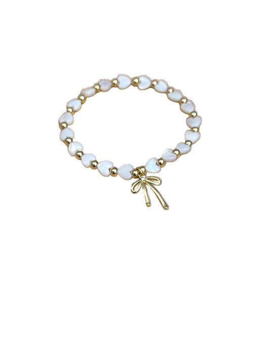 Bow and Pearl Bracelet