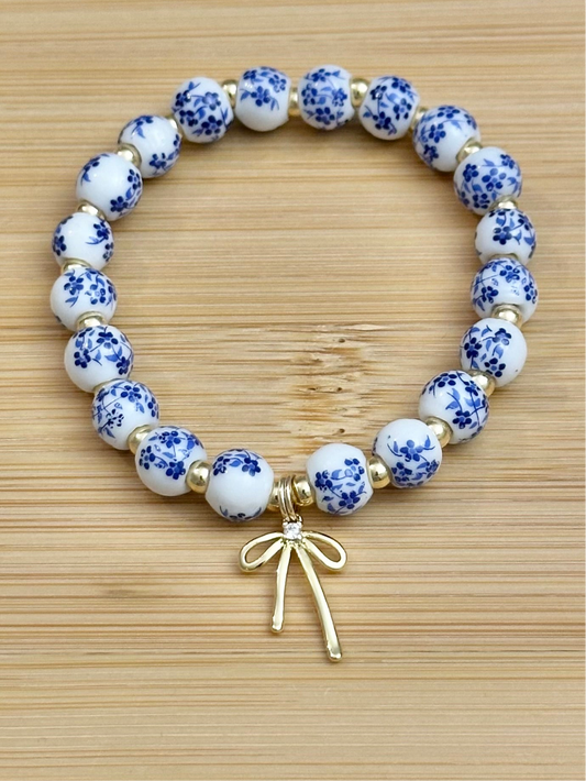 Bow and Bead Bracelet