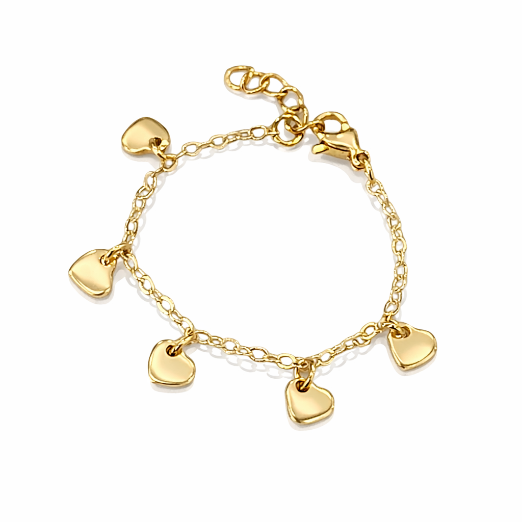 Small Heart Charm Bracelet