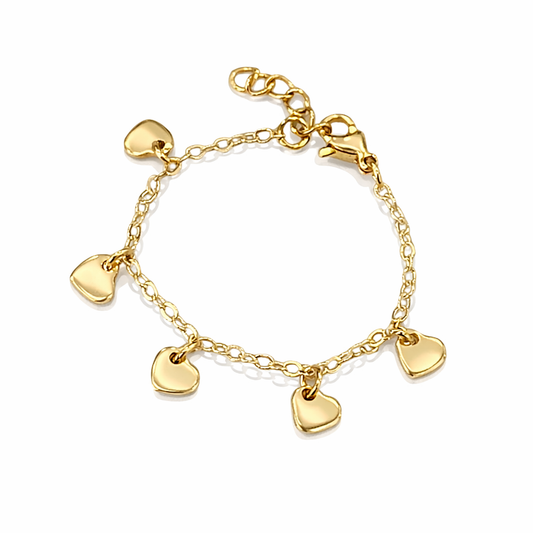 Small Heart Charm Bracelet