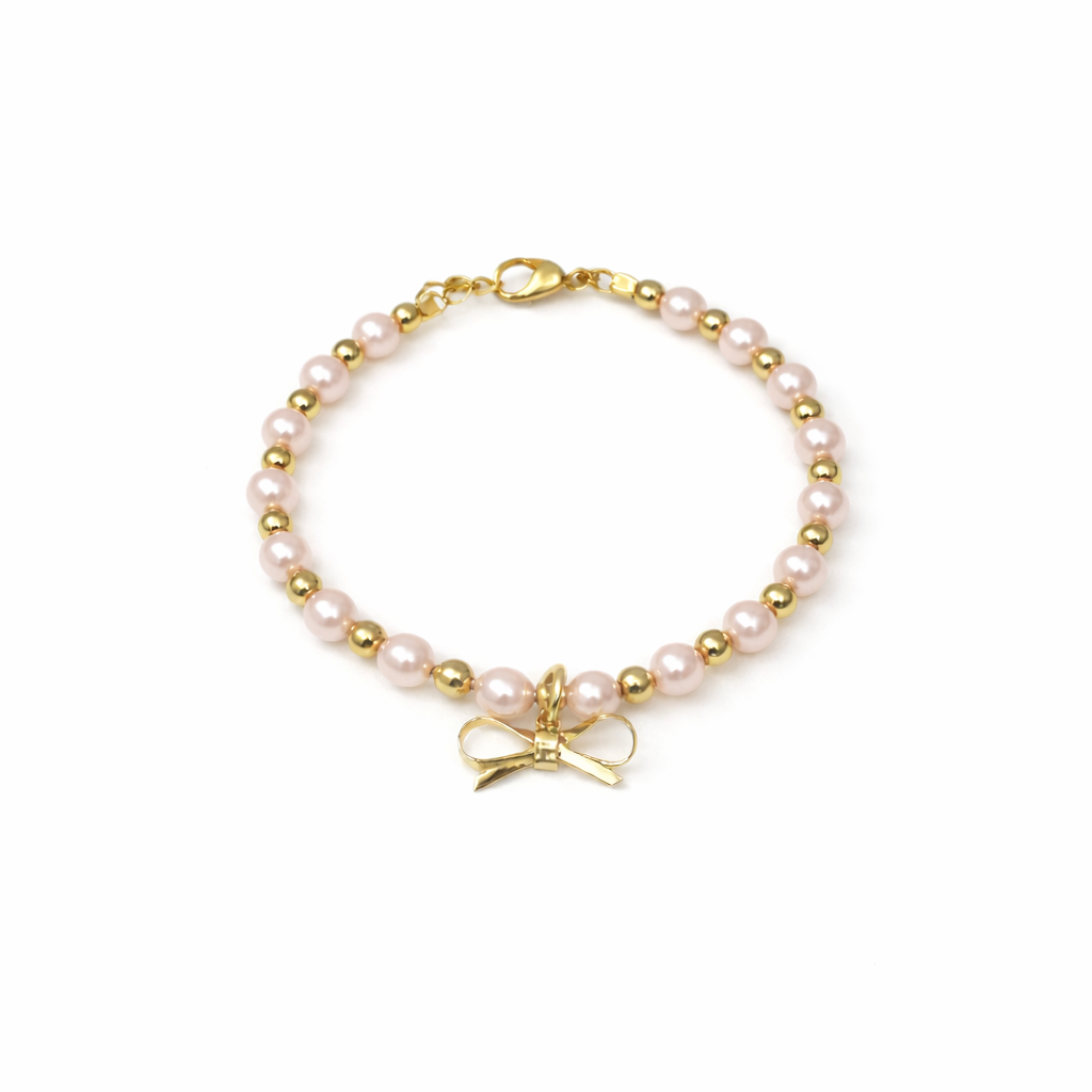 Dainty Bow Charm Bracelet