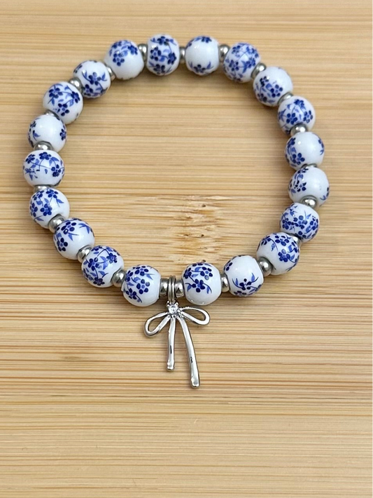 Bow and Bead Bracelet