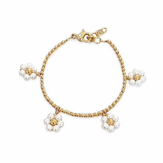 Flower Charm Bracelet