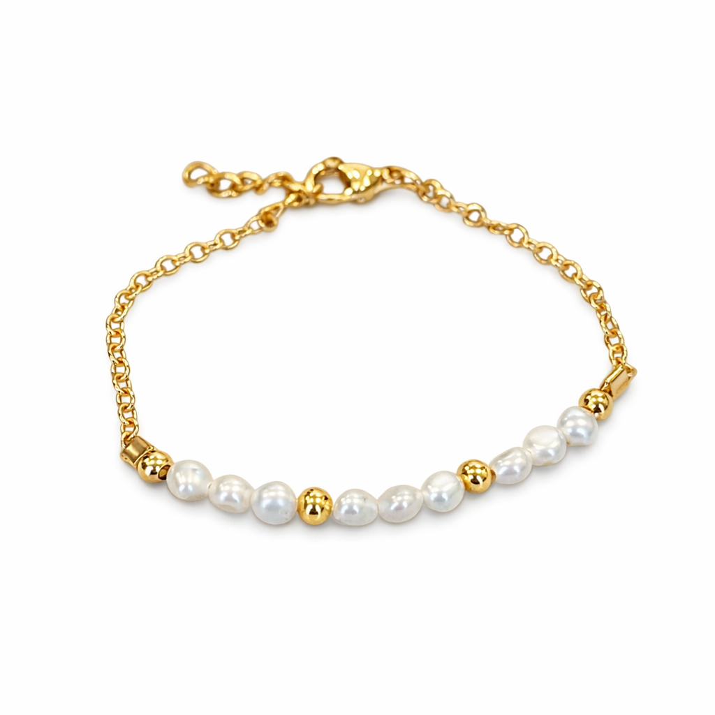 Half Bead Half Chain Bracelet