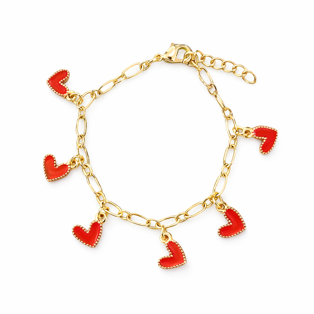 Heart Charm Bracelet