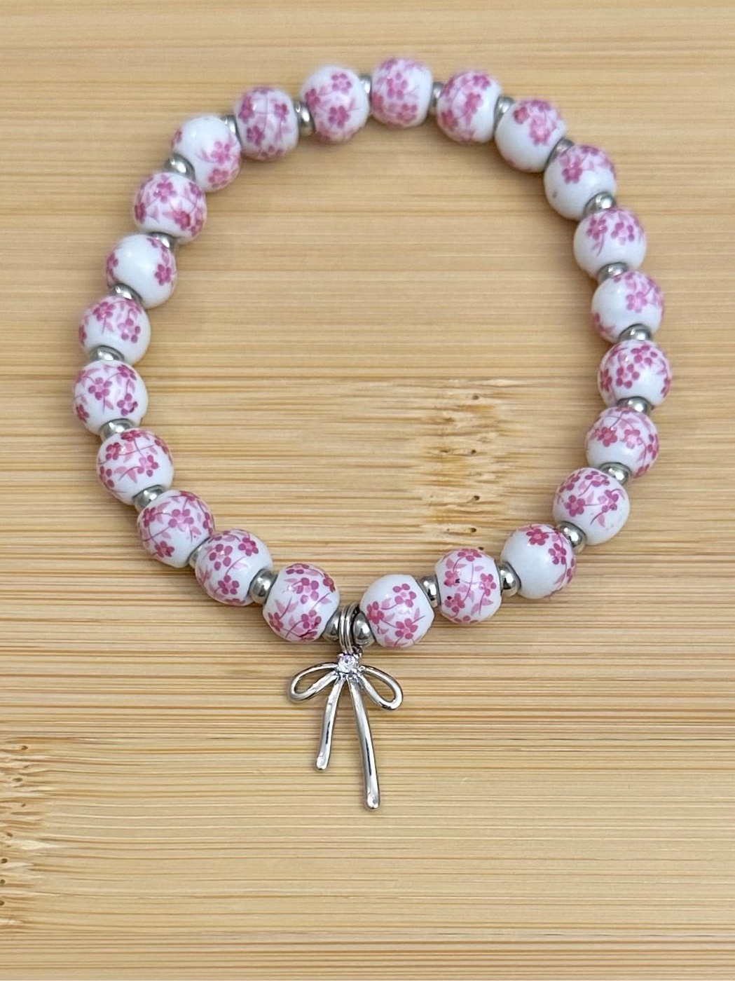 Bow and Bead Bracelet
