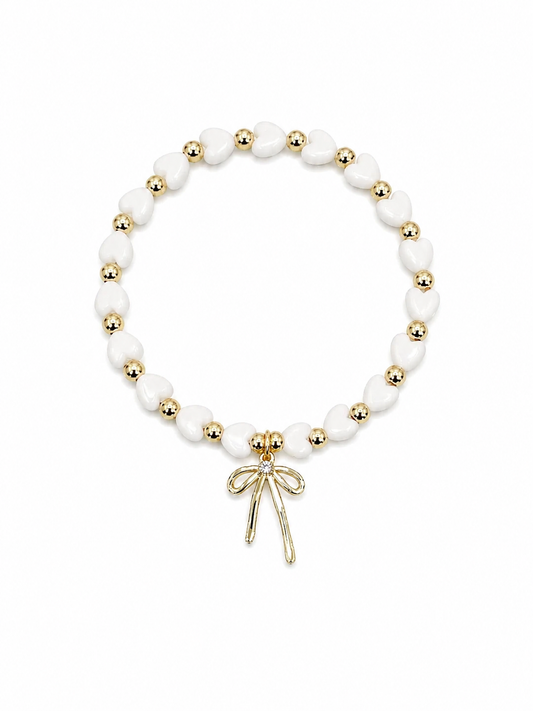 Bow and Pearl Bracelet