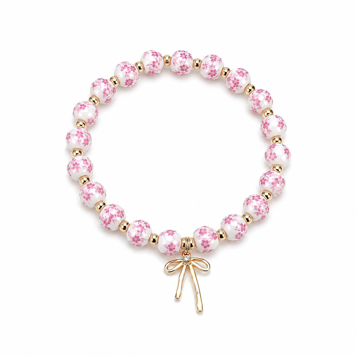 Bow and Bead Bracelet