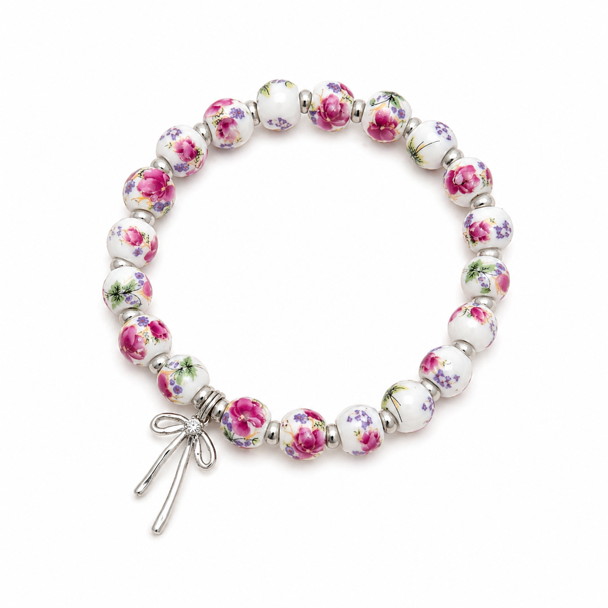 Bow and Bead Bracelet