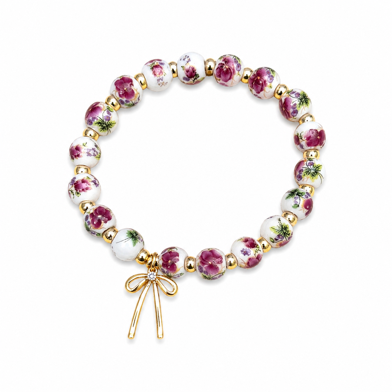 Bow and Bead Bracelet