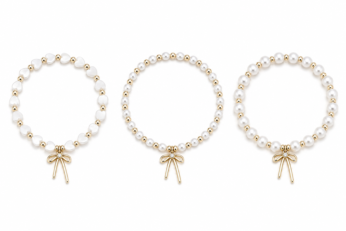 Bow and Pearl Bracelet