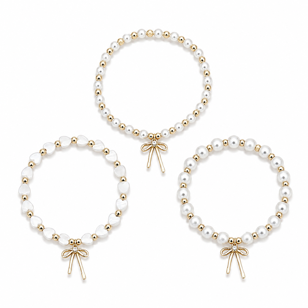 Bow and Pearl Bracelet